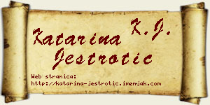 Katarina Jestrotić vizit kartica